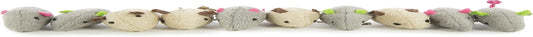 (3 Count) Skitter Critters Catnip Cat Toys - Gray/Cream, 3 Count